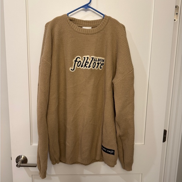 Taylor Swift Folklore Chenille Sweater with Patches - Picture 2 of 5